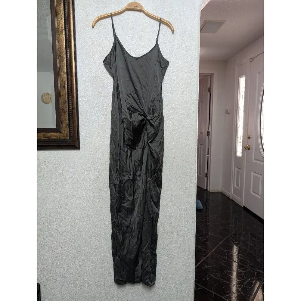 Skims high slit silk long dress size small - Picture 2 of 8